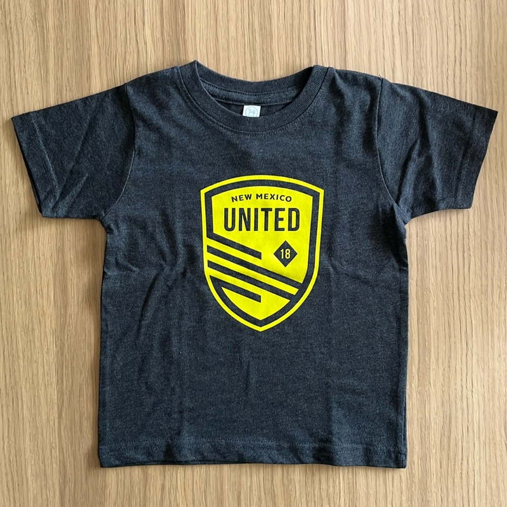 Rabbit skins, New Mexico United team, toddler t-shirt, size 2 runs smaller